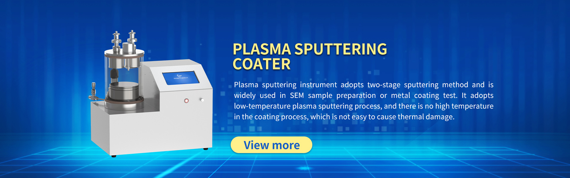 plasma sputtering coater